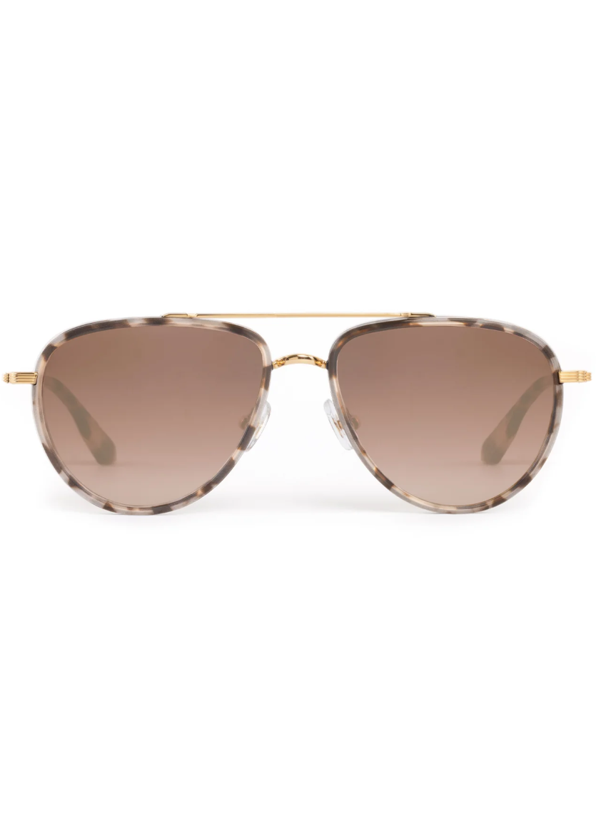 KREWE Coleman - 24K Matte Black + Matte Sunday Tortoise Mirrored - Gabrielle's Biloxi