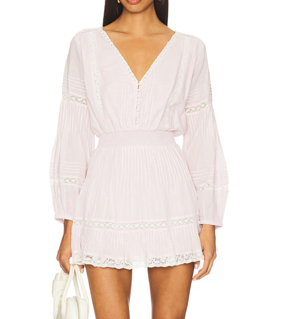Love Shack Fancy Winfrey Dress - Orchid Ice - Gabrielle's Biloxi