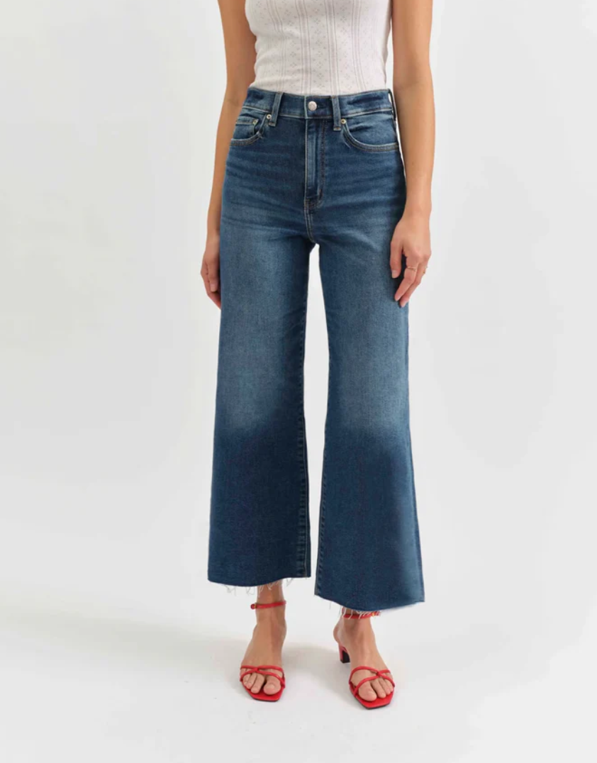 DAZE Pleaser High Rise Wide Ankle - Uptown