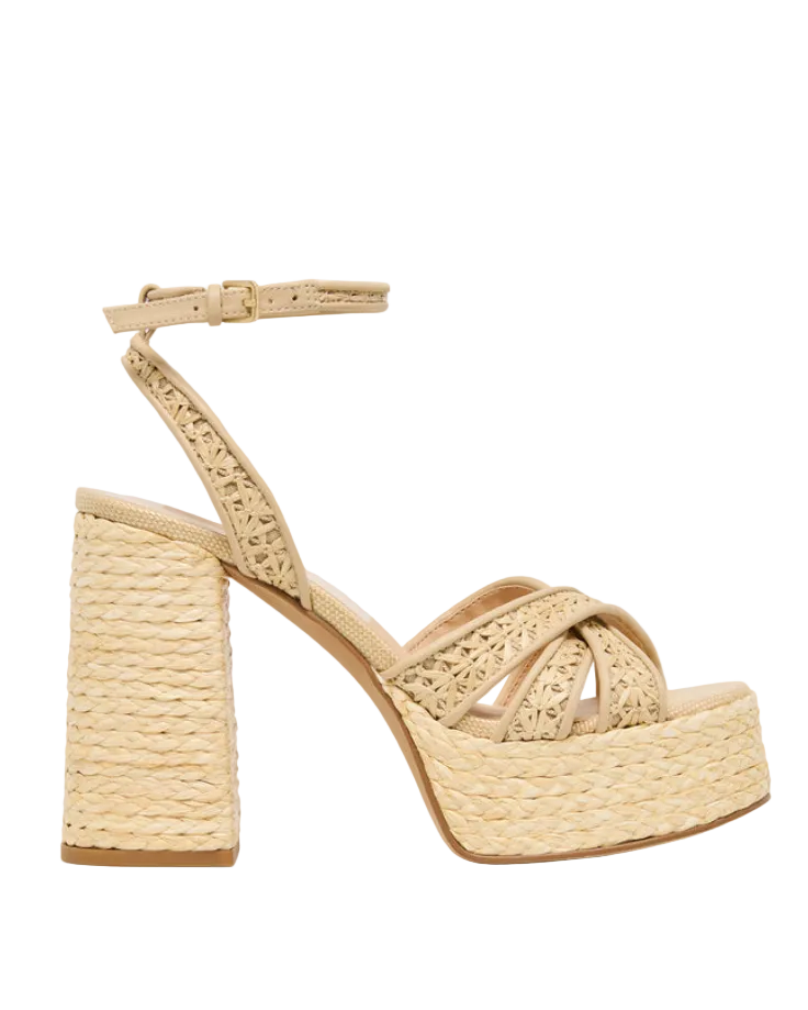 Dolce Vita Danila - Light Natural Cross Hatch Raffia - Gabrielle's Biloxi
