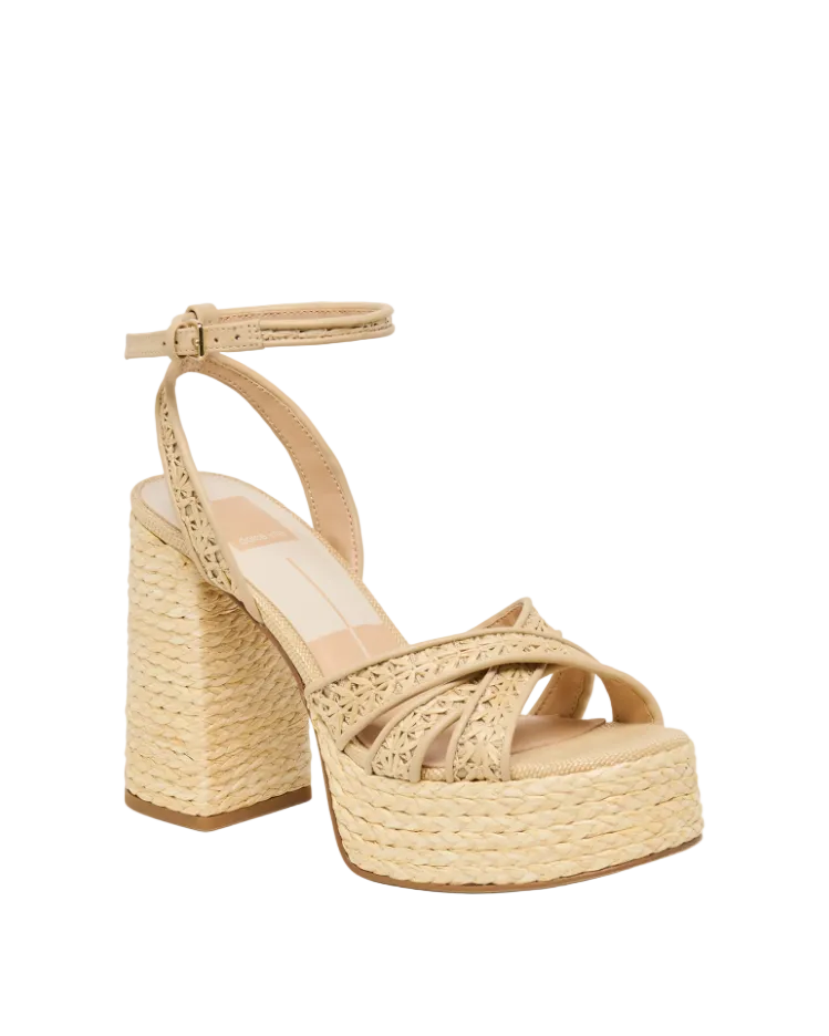 Dolce Vita Danila - Light Natural Cross Hatch Raffia - Gabrielle's Biloxi