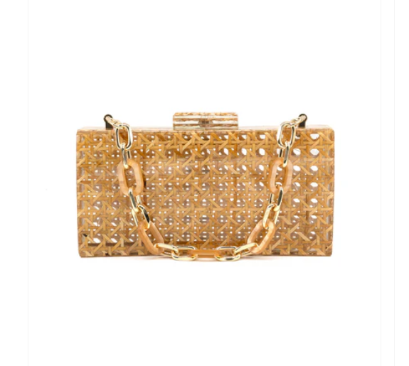 Khaki Woven Bag - Gabrielle's Biloxi