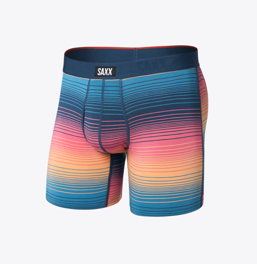 SAXX Vibe Xtra Soft Comfort Boxer Brief - Hazy Stripe Sunset - Gabrielle's Biloxi
