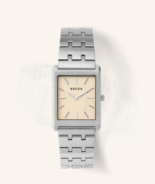 BREDA 'Virgil' Silver Stainless Steel and Metal Bracelet Watch, 26MM - Watch - Gabrielle's Biloxi