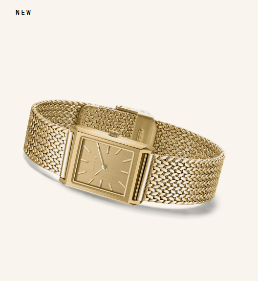 BREDA 'Virgil Mini Tethered' Gold and Metal Bracelet Watch - Gabrielle's Biloxi