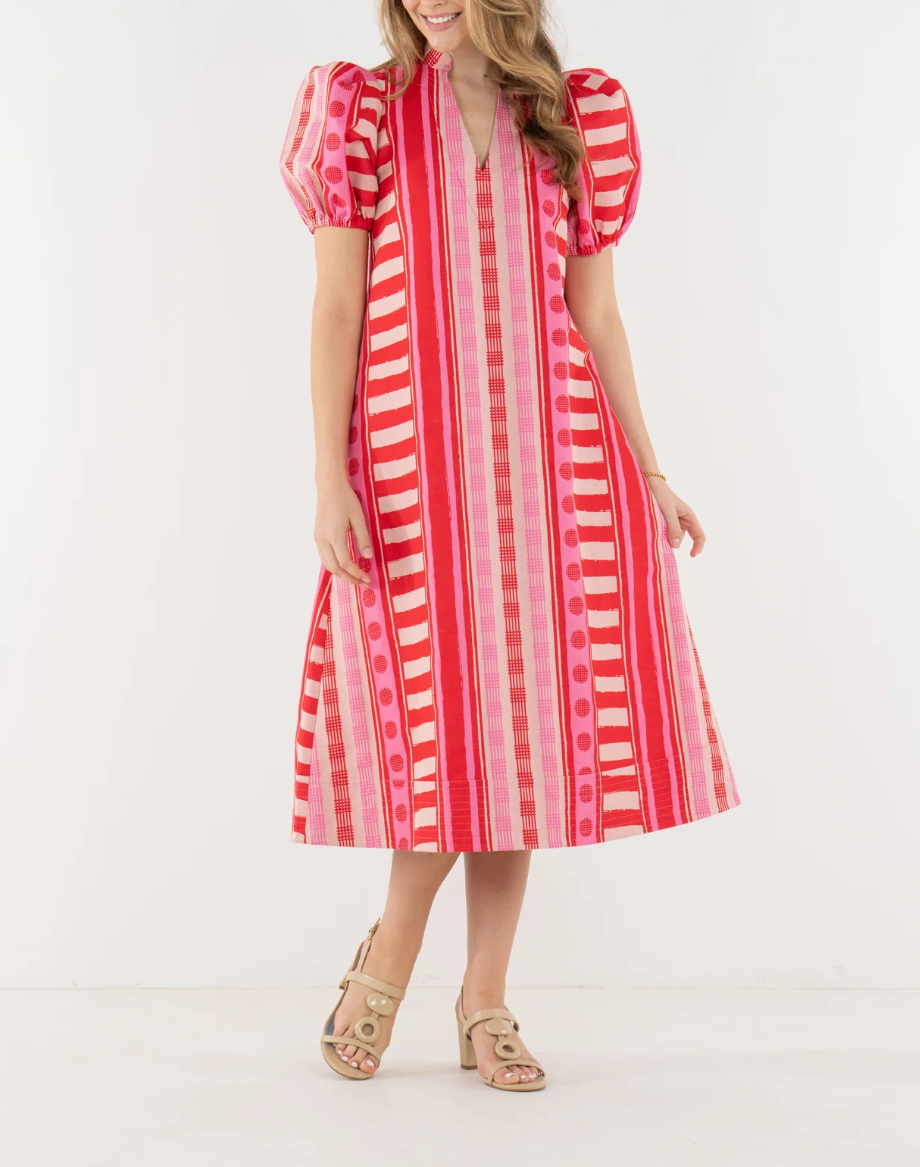 Emily McCarthy  Hampton Dress - Peach	Jubilee - Gabrielle's Biloxi