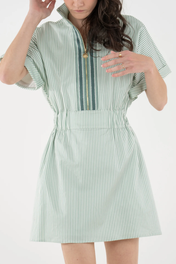 Emily McCarthy Pullover Dress - Feldspar Stripe - Gabrielle's Biloxi