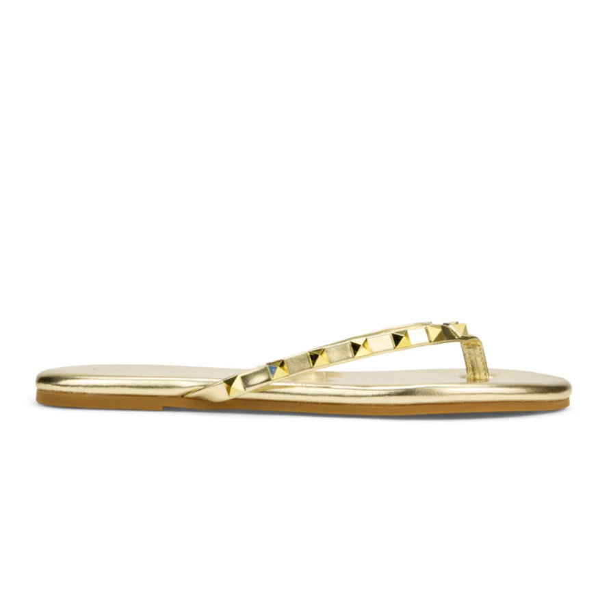 Yosi Samra Rivington Stud Flip Flop - Gold - Gabrielle's Biloxi