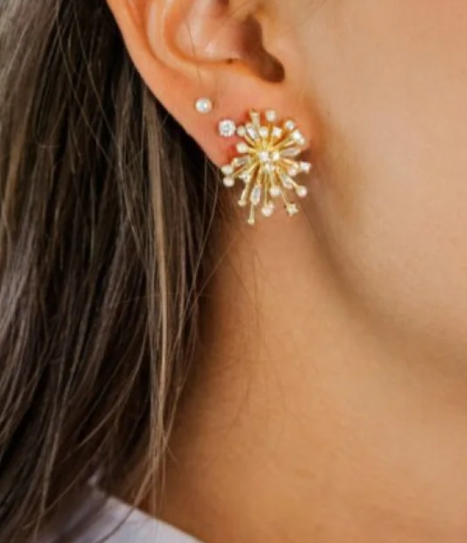 Priscilla Pearl Cluster Studs - Gabrielle's Biloxi