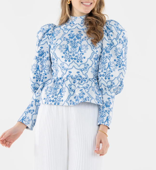 Emily McCarthy Zoe Top - Royal Tapestry - Gabrielle's Biloxi