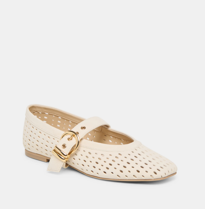 Dolce Vita Mikel - Creme Perforated Suede - Gabrielle's Biloxi