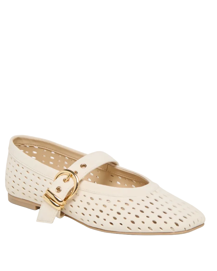 Dolce Vita Mikel - Creme Perforated Suede - Gabrielle's Biloxi