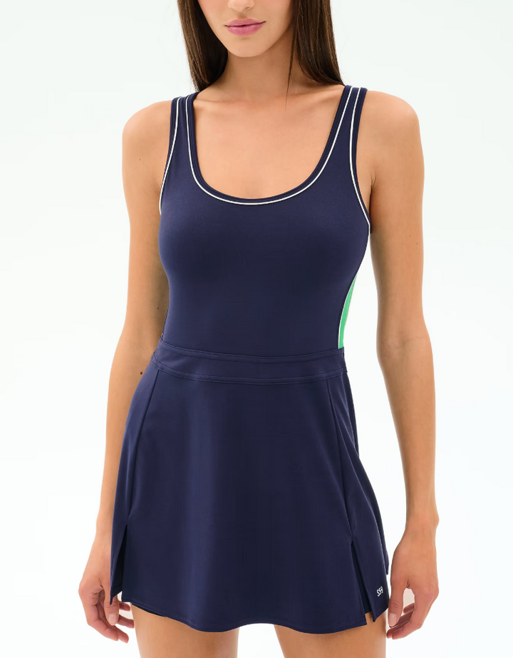 Splits59 Martina Rigor Color Block Dress - Indigo/Spearmint - Gabrielle's Biloxi