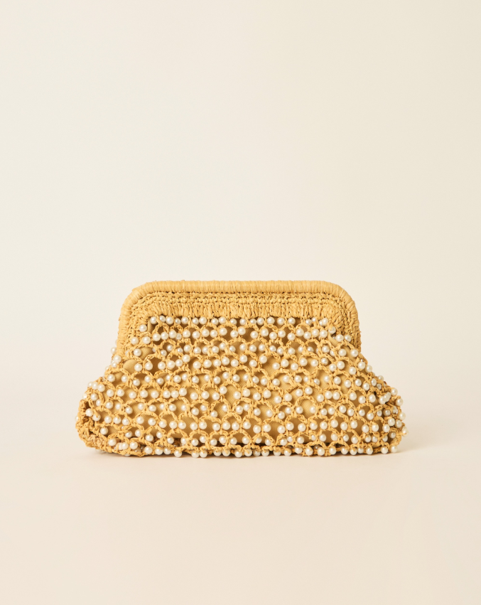Brandie Clutch - Natural - Gabrielle's Biloxi