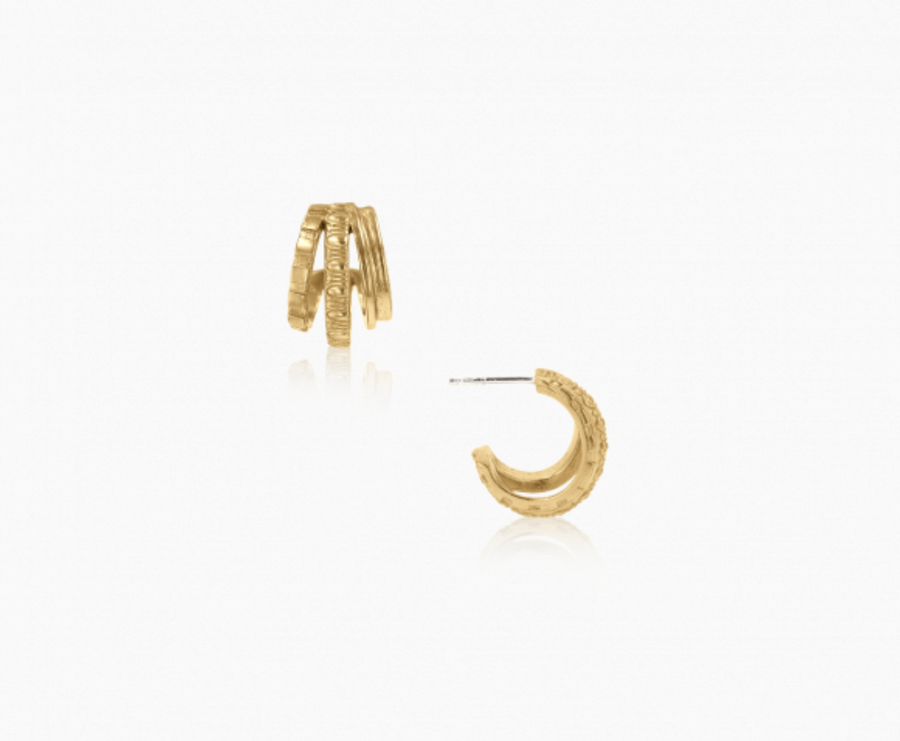 Mignon Faget Schema Triple Hoops - Bronze - Gabrielle's Biloxi