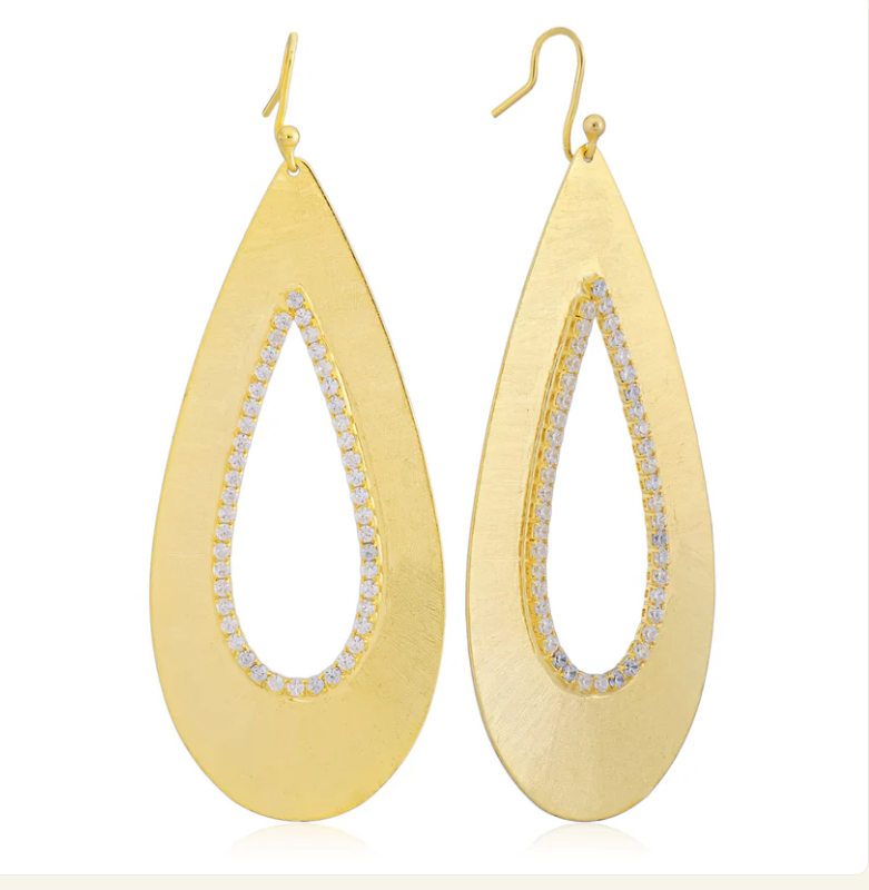 Sheila Fajl Eva Earrings - Burnished 18K Gold Plated (Antique) - Gabrielle's Biloxi