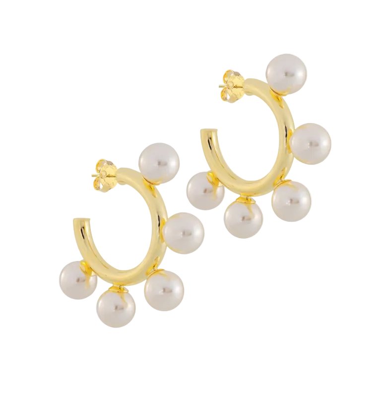 Sheila Fajl Gio Hoops - Shiny Gold - Gabrielle's Biloxi