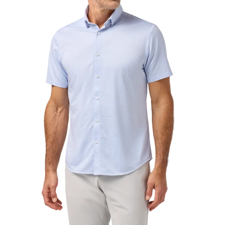 Mizzen+Main Halyard SS Dress Shirt - Cloud Blue Peter Gingham - Gabrielle's Biloxi