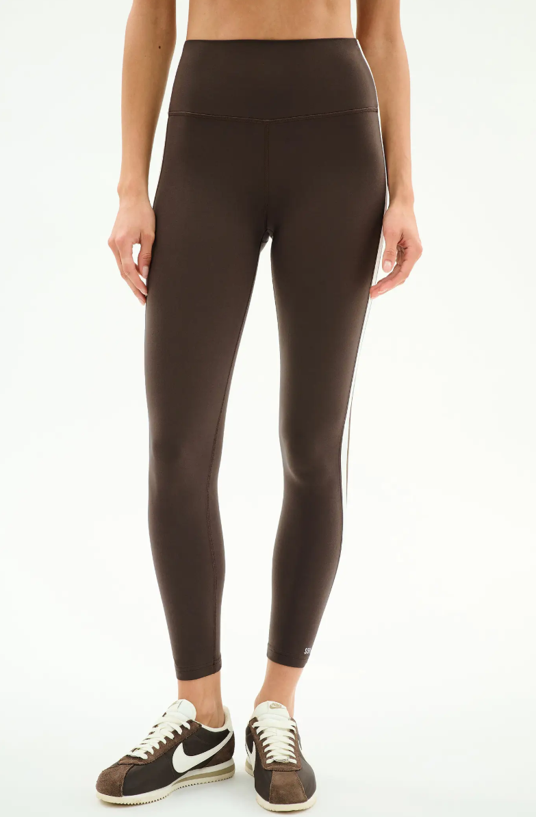 Splits59 Bianca High Waist Rigor 7/8 - Dark Chocolate/White - Gabrielle's Biloxi