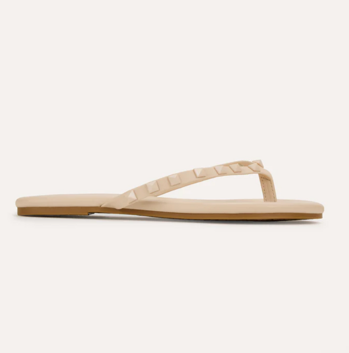 Yosi Samra Rivington Stud Flip Flop - Nude - Gabrielle's Biloxi