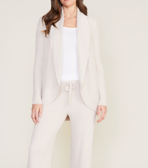 Barefoot Dreams CozyChic Lite® Circle Cardi - Stone - Gabrielle's Biloxi