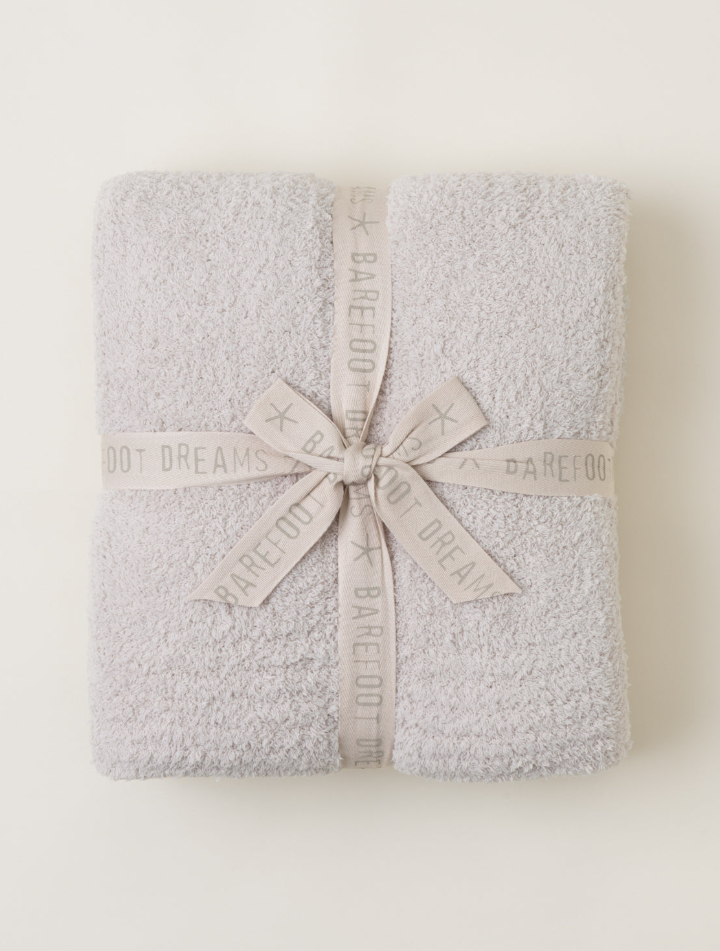 Barefoot Dreams CozyChic Throw - Stone - Gabrielle's Biloxi