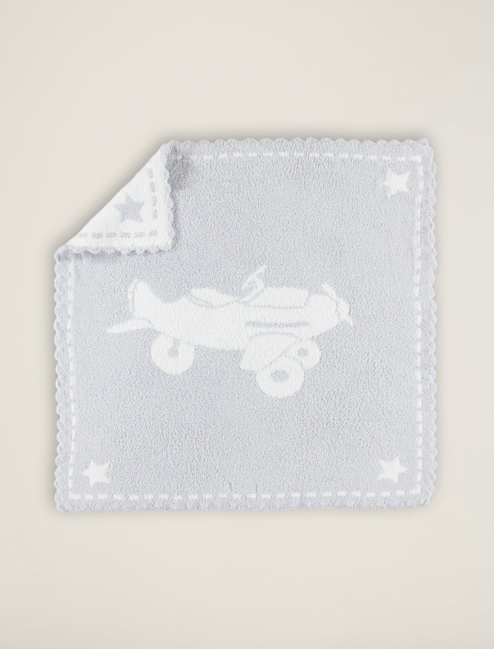Barefoot Dreams CozyChic® Scalloped Receiving Blanket - Blue - Gabrielle's Biloxi