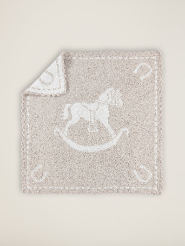 Barefoot Dreams CozyChic® Scalloped Receiving Blanket - Stone - Gabrielle's Biloxi