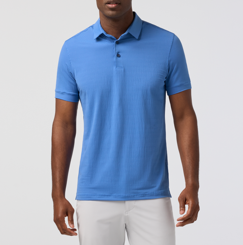Mizzen+Main Copa SS Polo - Skyline Blue