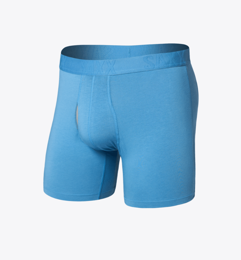 SAXX Droptemp Cooling Cotton Boxer Brief Fly - Parisian Blue