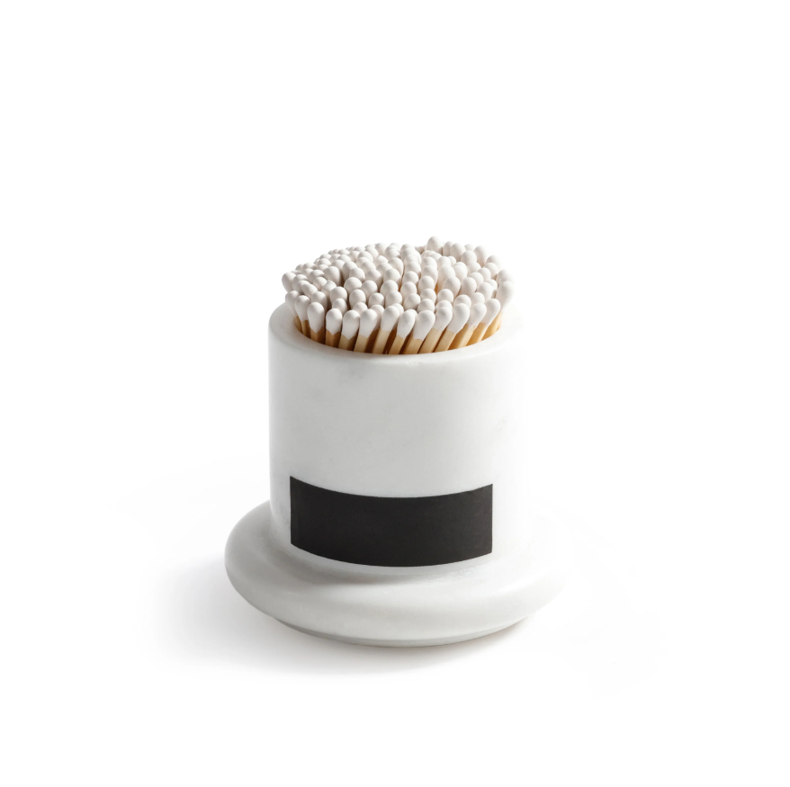 Marbella Light My Fire  Matches- White Tip/White Marble