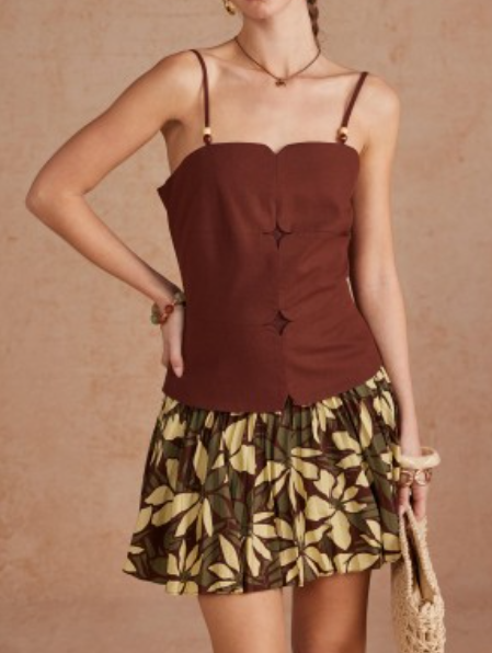 Cutout Paneled Mixed Media Beaded Dress