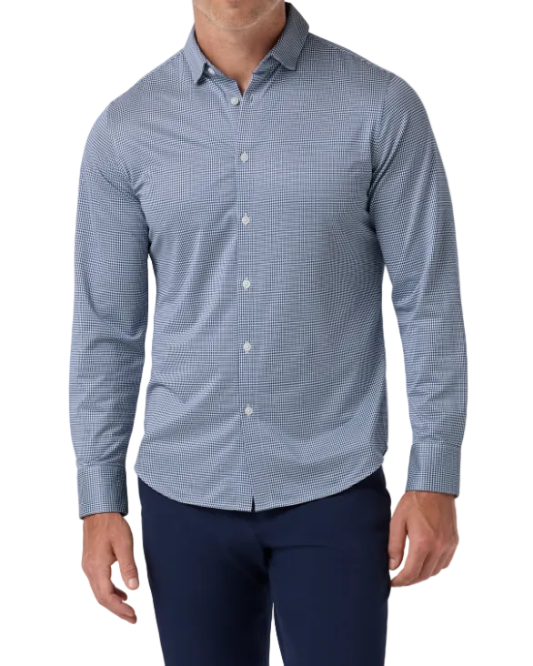 Mizzen+Main Halyard LS No Tuck Dress Shirt - Navy Peter Gingham