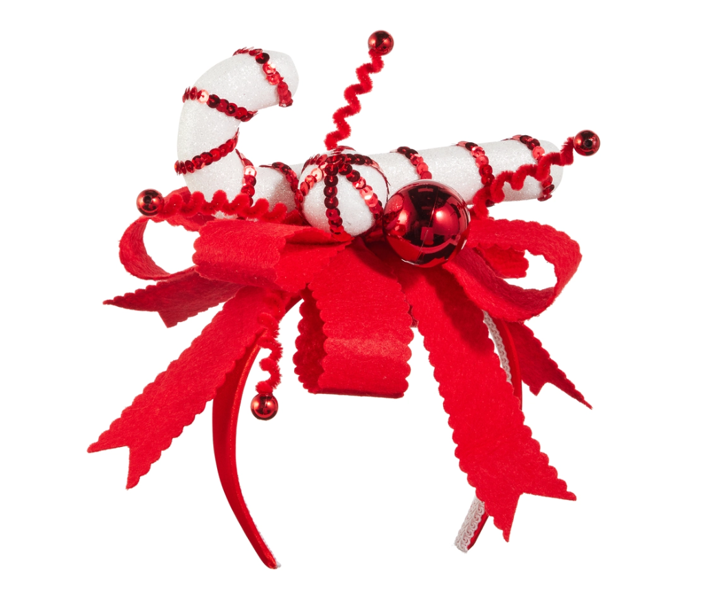 9" Candy Cane Headband - Gabrielle's Biloxi