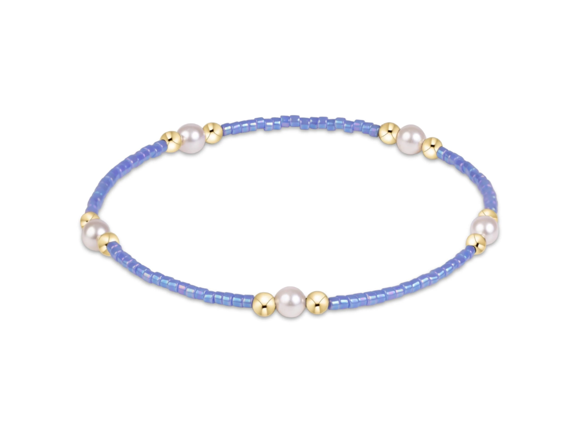 Enewton Hope Purpose Pearl Bracelet - Bright Blue