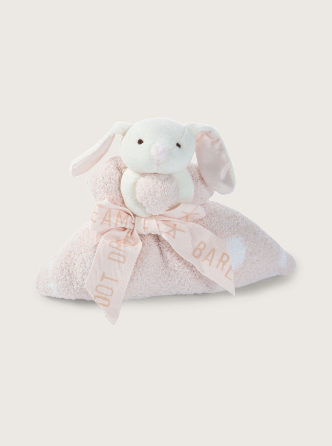 Barefoot Dreams Cozychic Dream Buddie - Hearts/ Pink Bunny