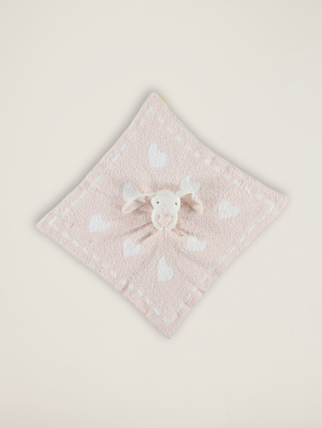 Barefoot Dreams Cozychic Dream Buddie - Hearts/ Pink Bunny