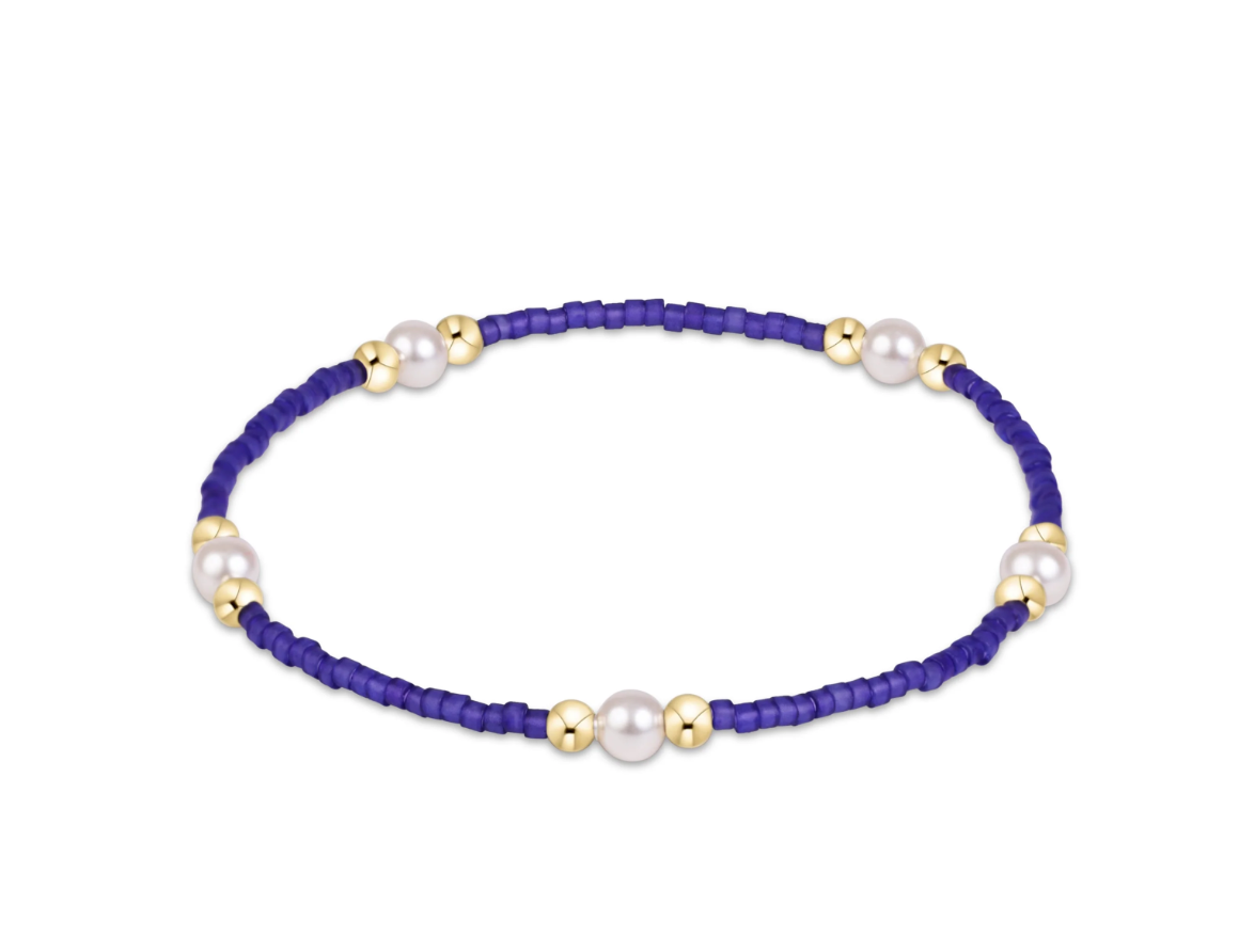 Enewton Gameday Hope Purpose Pearl Bracelet - Purple