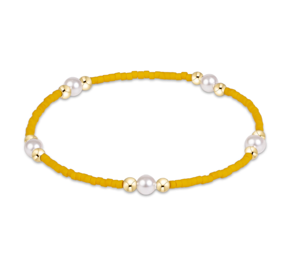 Enewton Gameday Hope Purpose Pearl Bracelet - Golden Yellow