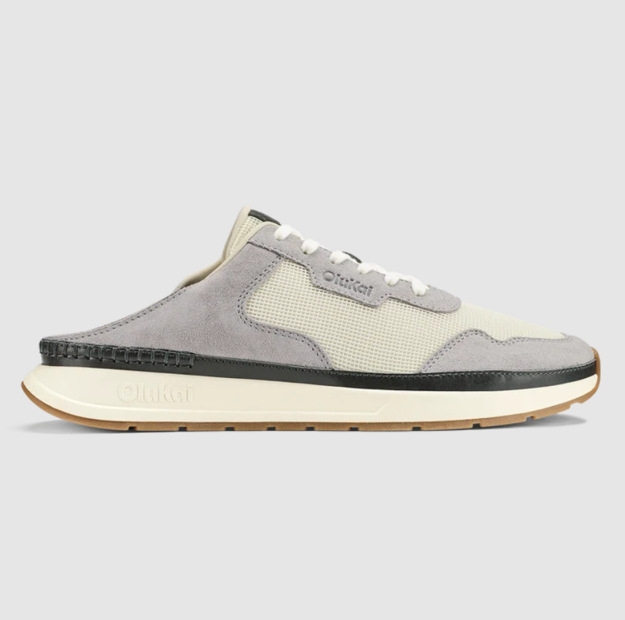 Olukai Men's Koke - White Sand/Grey Fog