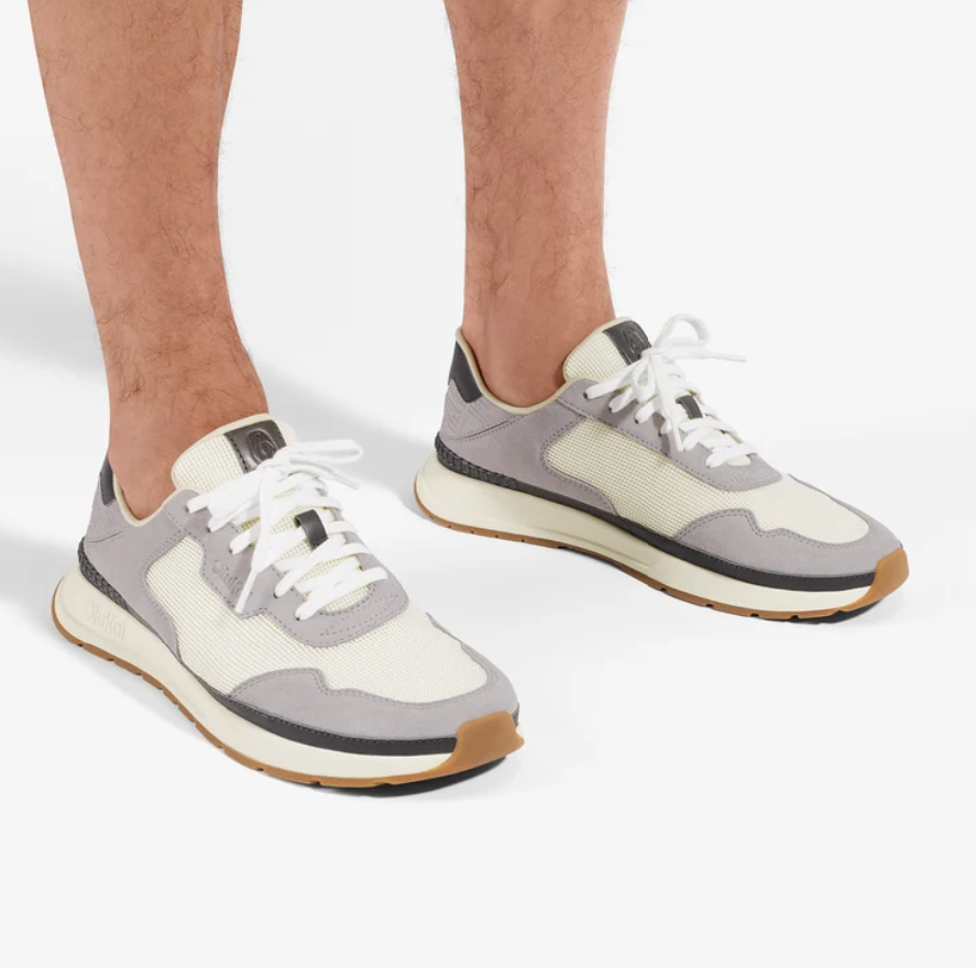 Olukai Men's Koke - White Sand/Grey Fog
