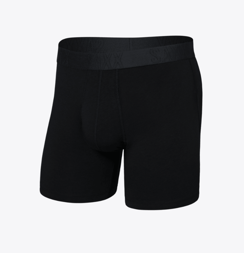 SAXX Droptemp Cooling Cotton Boxer Brief Fly - Black - Gabrielle's Biloxi