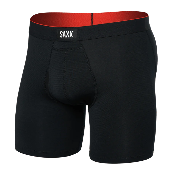 Saxx Multi-Sport Mesh Boxer Brief Fly - Black - Gabrielle's Biloxi