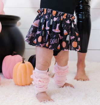 Boo Halloween Long Sleeve Tutu Bodysuit - Gabrielle's Biloxi