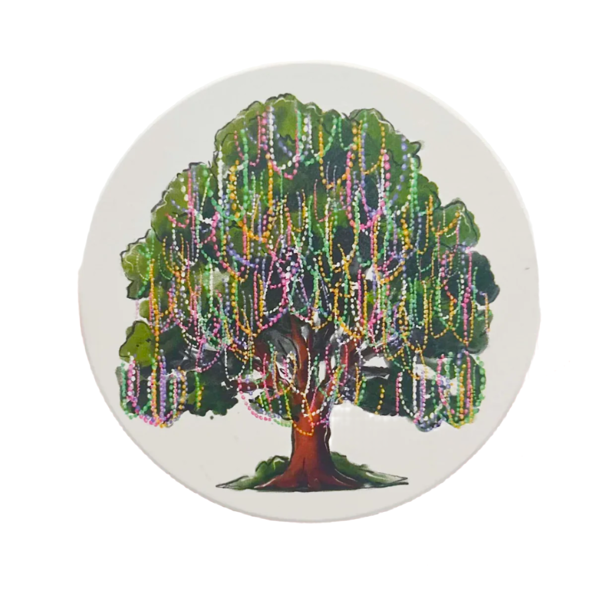 Bead Tree Mardi Gras Coaster - Gabrielle's Biloxi