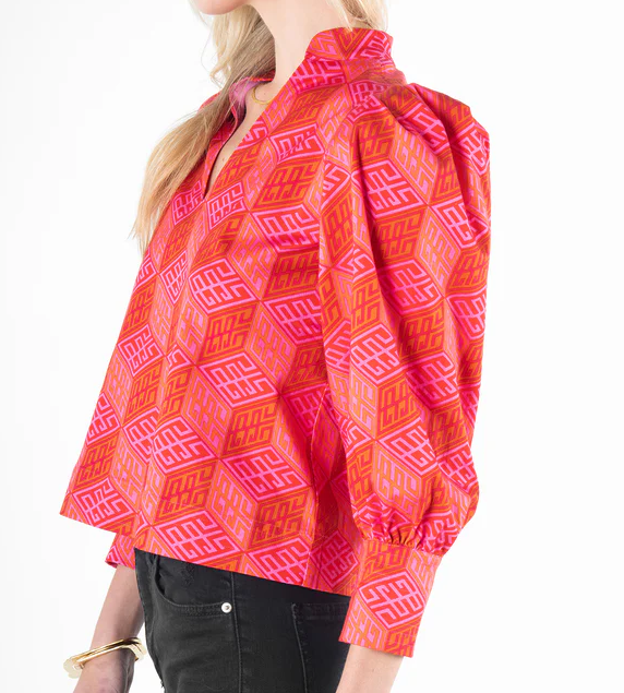 Emily McCarthy Hampton Top - Block Monogram - Gabrielle's Biloxi