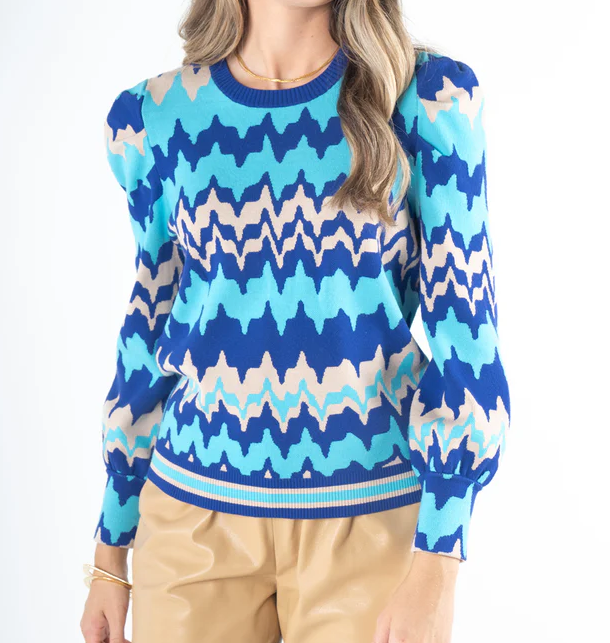 Emily McCarthy Julia Sweater - Ripple - Gabrielle's Biloxi