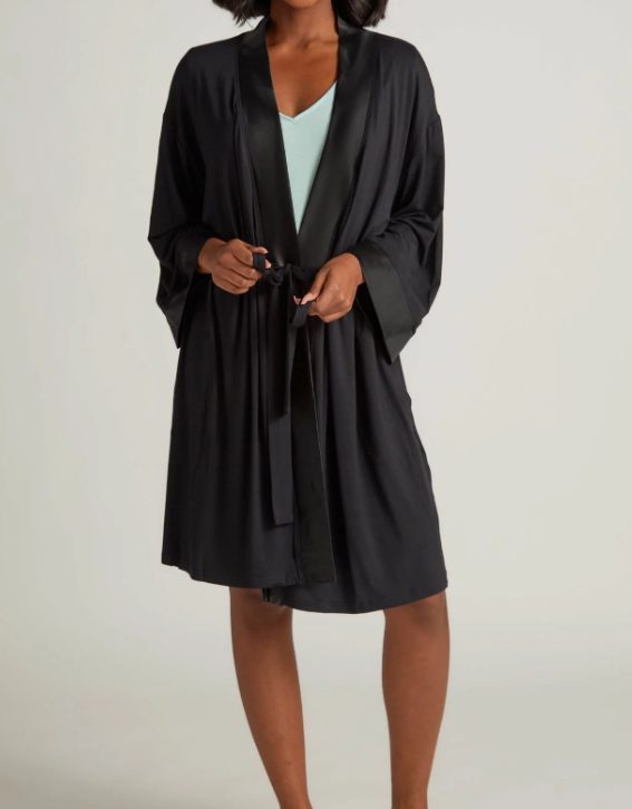 Faceplant Dreams Kimono Robe - Black - Gabrielle's Biloxi