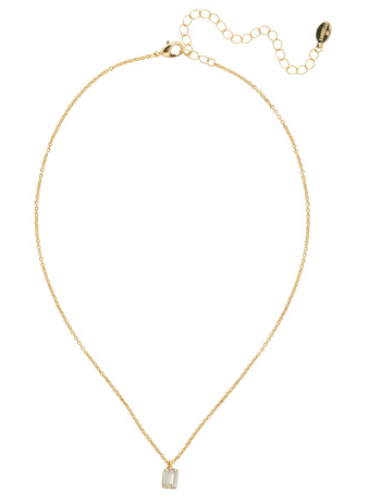 Sorrelli Petite Emerald Pendant Necklace - Crystal - Gabrielle's Biloxi