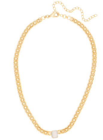 Sorrelli Octavia Tennis Necklace - White Opal - Gabrielle's Biloxi